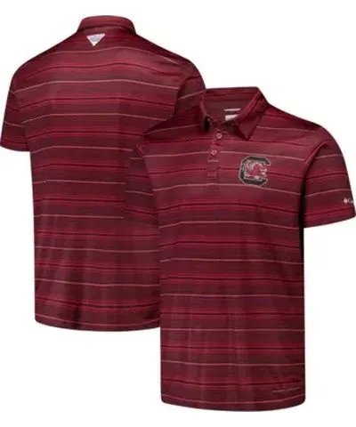 Columbia Men's NCAA South Carolina Gamecocks PFG Super Terminal Tackleâ¢ Omni-Shadeâ¢ Stripe Polo